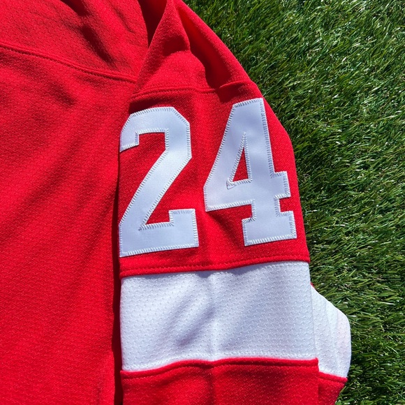 Large Mitchell & Ness Men's Detroit Red Wings Chris Chelios #24 NHL Jersey - Picture 5 of 15